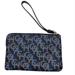 COACH Canvas & Leather Corner Zip Wristlet Small Wallet Clutch CF548 New w/ Tag thumbnail 2