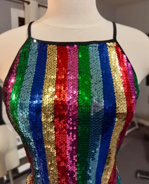 Miley + Molly Sequin Halter Top thumbnail 3