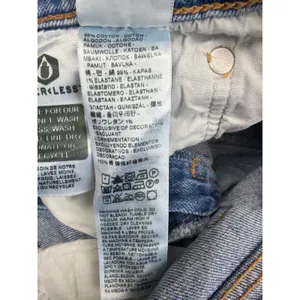 Levis Premium Wedgie Straight Jeans Womens 26 Blue High Rise Button Fly Denim thumbnail 4