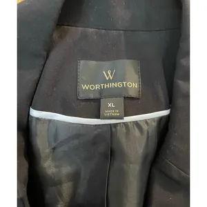 Worthington Black lined Blazer‎ Size XL thumbnail 2