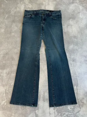 Women's Seven7 Blue Flare Jeans thumbnail 1