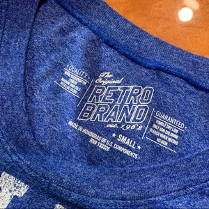 Denver Broncos Blue Turf Tie Front Tee Retro Brand thumbnail 3