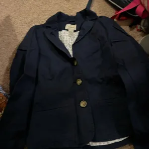 LL‎ bean navy blazer jacket 12 Blue thumbnail 4