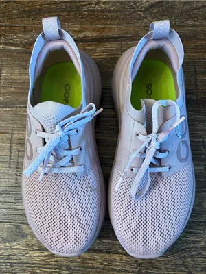 OOFOS OOmy Stride Recovery Sneakers Women Size 7 Stardust Pink Knit thumbnail 3