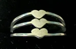 Ladies Gorgeous Stainless Steel Silver Ring Size 9 thumbnail 1