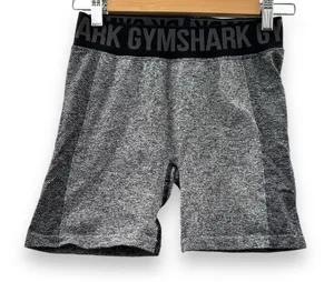 Gymshark‎ Flex Mid Rise Activewear Flex Shorts in Heather Gray Size S thumbnail 1