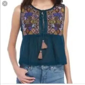 Free People Embroidered Lohri Crop Top thumbnail 5