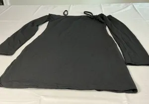 Motel Rocks Jetty Dress Black Off Shoulder Long Sleeve Mini Dress Women's S NWT thumbnail 1