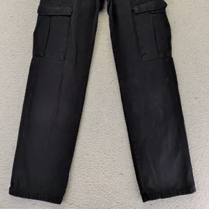 Pull&Bear Womens Black‎ Cotton Straight Leg Cargo Pants Size USA 2 EUR 34 thumbnail 8