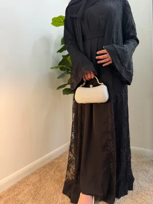 Black Abaya Modest Size M thumbnail 2