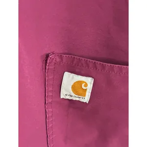 Carhartt Modern Fit Scrub Top Womens Large Purple HCA Florida Healthcare V-Neck thumbnail 9