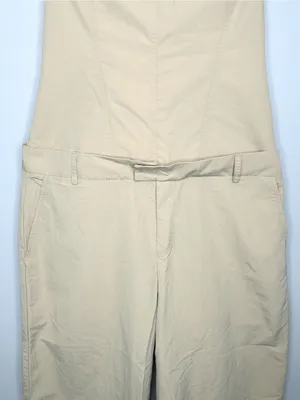Zara Strapless Beige Jumpsuit Size L NWT thumbnail 5