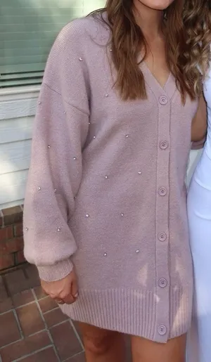 Sweater Dress Purple thumbnail 1