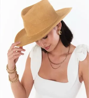 Free People Lack of Color Tan Shady Cowboy Hat(Size XL 61CM) thumbnail 1