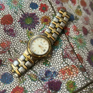 Bulova Women Watch Stainless Steel Gold Silver WR Battery White Date Quartz thumbnail 4