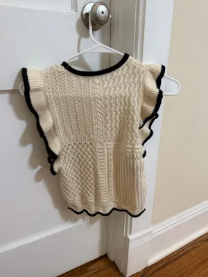 Hellbent cream sweater tank White thumbnail 2