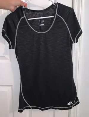 Adidas Black Workout Top thumbnail 1