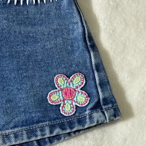 Limited Too Denim Shorts with Pink Floral Embroidery thumbnail 6