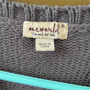 One world size XL faux fur open front vest thumbnail 3