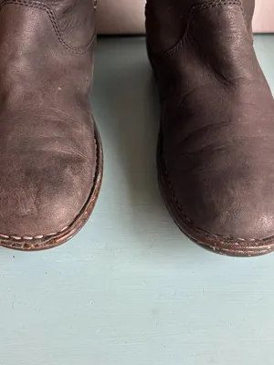 UGG Swell Tall Winter Black Leather Sheepskin Tasman Boots Size 8 thumbnail 5