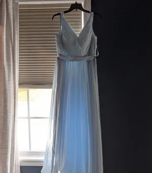 Azazie Leanna Bridesmaid Dress Sky Blue thumbnail 5
