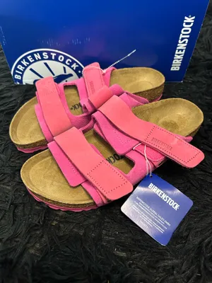 BIRKENSTOCK Uji pink leather gladiator sandals slippers shoes women’s eur 38 new thumbnail 2