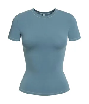 NWT Skims Cotton Jersey T-Shirt in Kyanite XS thumbnail 1