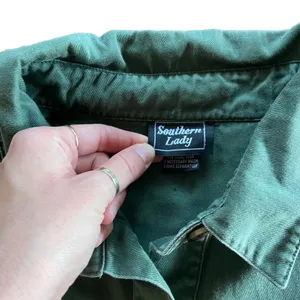 Vintage 90s Army green shacket 🌿 thumbnail 3