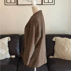 Women's Multicolor Plaid Blazer thumbnail 4