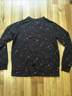 Stars Above Black Star Print Sweatshirt & Jogger Set thumbnail 6