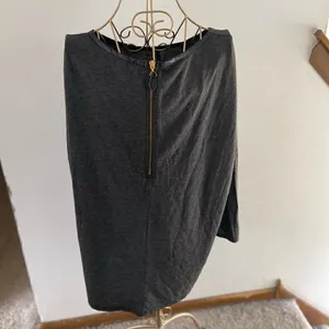 Zara W&B Collection Long Sleeve Dolman Top Faux Leather Trim Size L Gray thumbnail 13