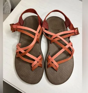 Chacos ZX/2 Sport Turquoise Brown Pink Orange Hiking Sandals Thin Toe Strap W 8 thumbnail 4