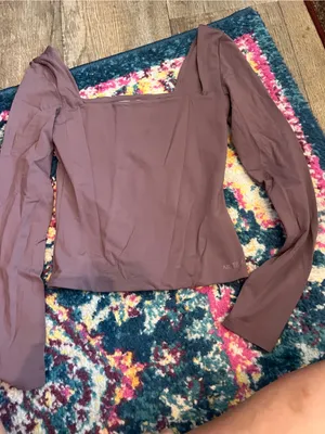 Aritzia Babaton contour Square Neck Long Sleeve Top thumbnail 7