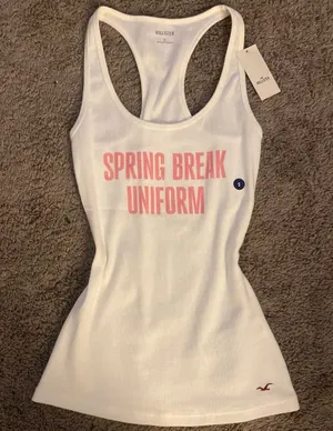 Hollister Tank Top White thumbnail 1