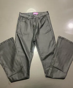Edikted Faux Luna Leather Flare Pants thumbnail 4