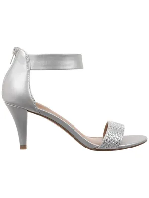 Style & Co Womens Phillys Two-Piece Evening Heeled Sandals Silver Gray 8M thumbnail 15