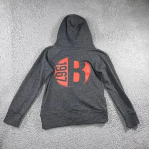 Buckle Vintage Y2k Hoodie‎ Women XL Gray Graphic Retro Grunge Skater 90s Streetwear thumbnail 2