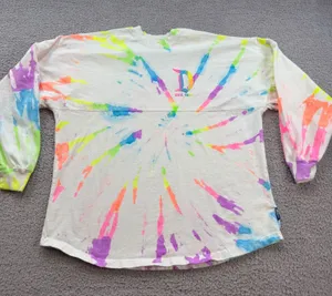 Disney Parks Spirit Jersey Disneyland Resort Neon Rainbow Tie Dye Size M thumbnail 1