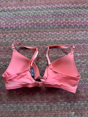 Victoria's Secret Coral Pink UPLIFT PLUNGE Padded Bra thumbnail 5