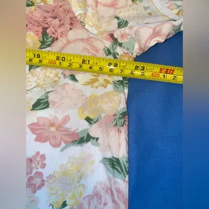Women's Cottagecore Nightgown Romantic Embroidered Sleepwear Short Sleeve Large thumbnail 12