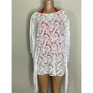 New Pilyq water lily fringe coverup. XS/S. Regularly $179 thumbnail 5