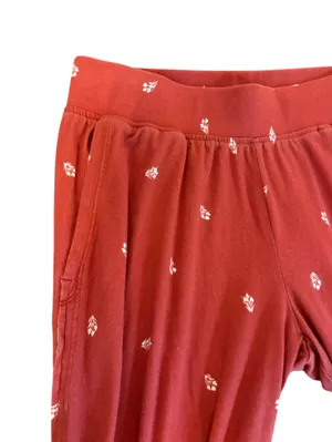 LL Bean Pajama Set Pima Cotton Modal Womens Size Small Petite Floral thumbnail 9
