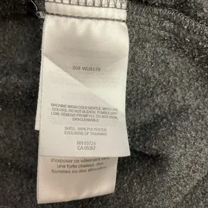 Gray 1/2 Zip Pullover Long Sleeve Lightweight Unisex Sweatshirt Size XL thumbnail 13