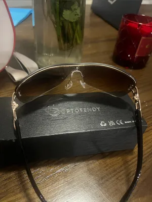 Rimless Gradient Brown Women's Sunglasses thumbnail 2