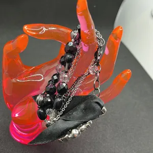 Express Ribbon rhinestone and beads bracelet thumbnail 4