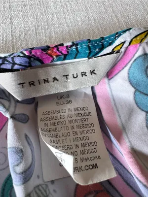 Trina Turk Jungle Beach Resort Swim Cover-Up Dress, size 4 thumbnail 11