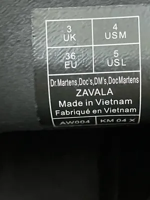 •DR MARTENS• Doc Martens Zavala Patent Leather Black Lace Up thumbnail 6