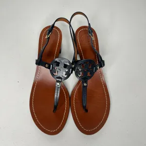 Tory Burch Miller Block Heel Sandals Size 9 thumbnail 2