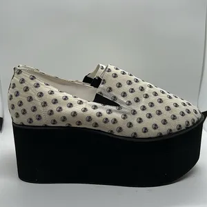 Omighty Cream Alien Platform Heels Shoes **Size 39/US Size 9** 👽👽 thumbnail 6