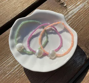 handmade shell bracelet set thumbnail 1